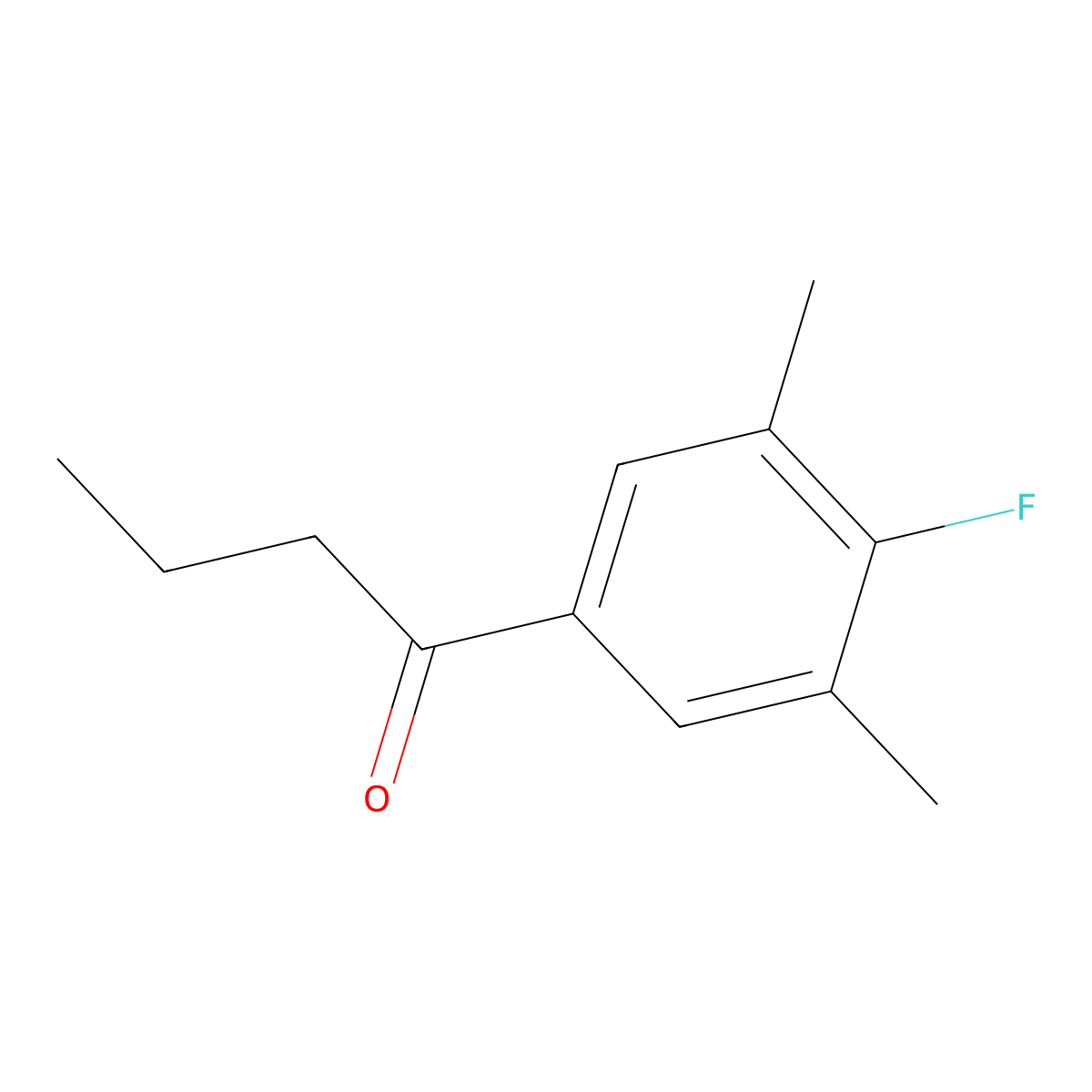 4'-Fluoro-3',5'-dimethylbutyrophenone molecular structure, CAS 1443349-10-7