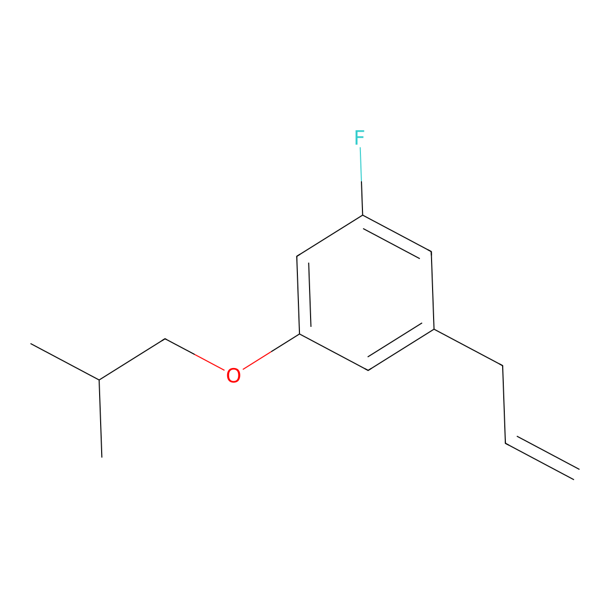 1-Allyl-3-fluoro-5-isobutoxybenzene molecular structure, CAS 1443349-12-9