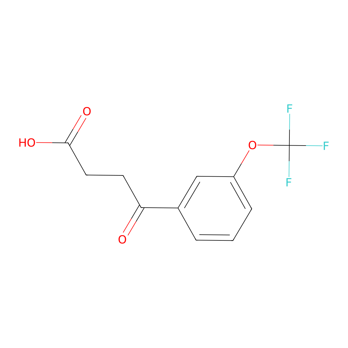 4-[3-(Trifluoromethoxy)phenyl]-4-oxobutyric acid molecular structure, CAS 1443349-22-1