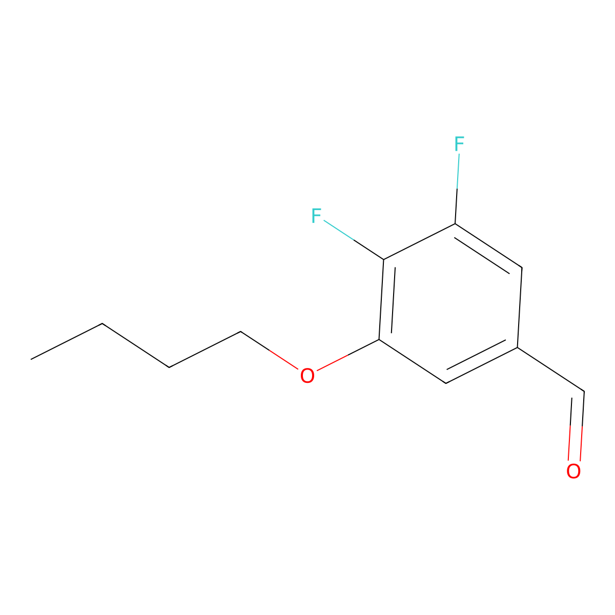 3-Butoxy-4,5-difluorobenzaldehyde molecular structure, CAS 1443349-28-7