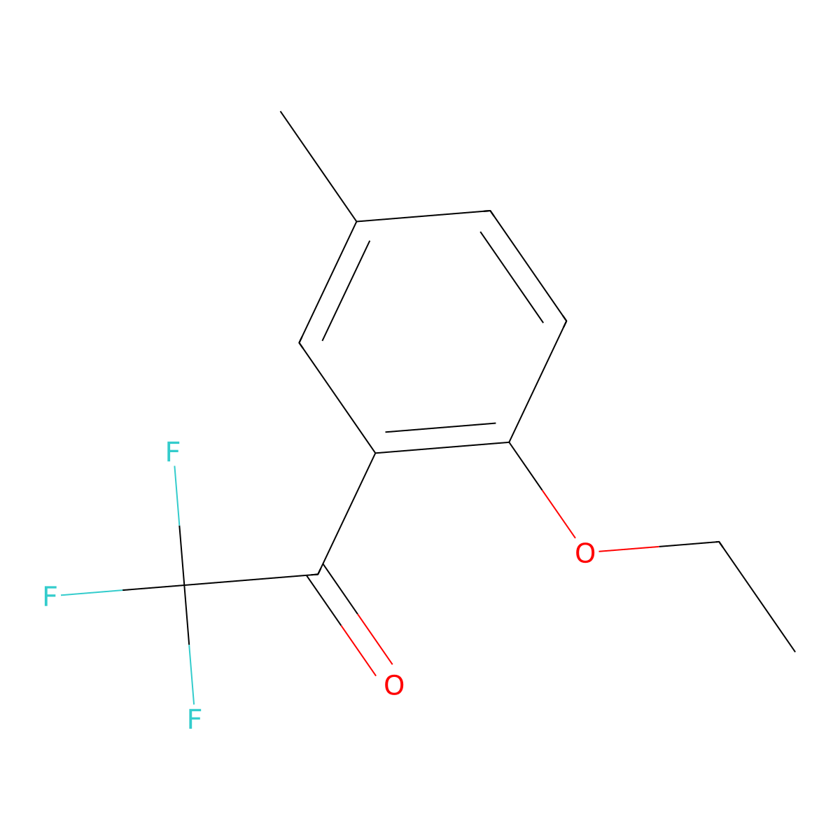2'-Ethoxy-5'-methyl-2,2,2-trifluoroacetophenone molecular structure, CAS 1443349-32-3