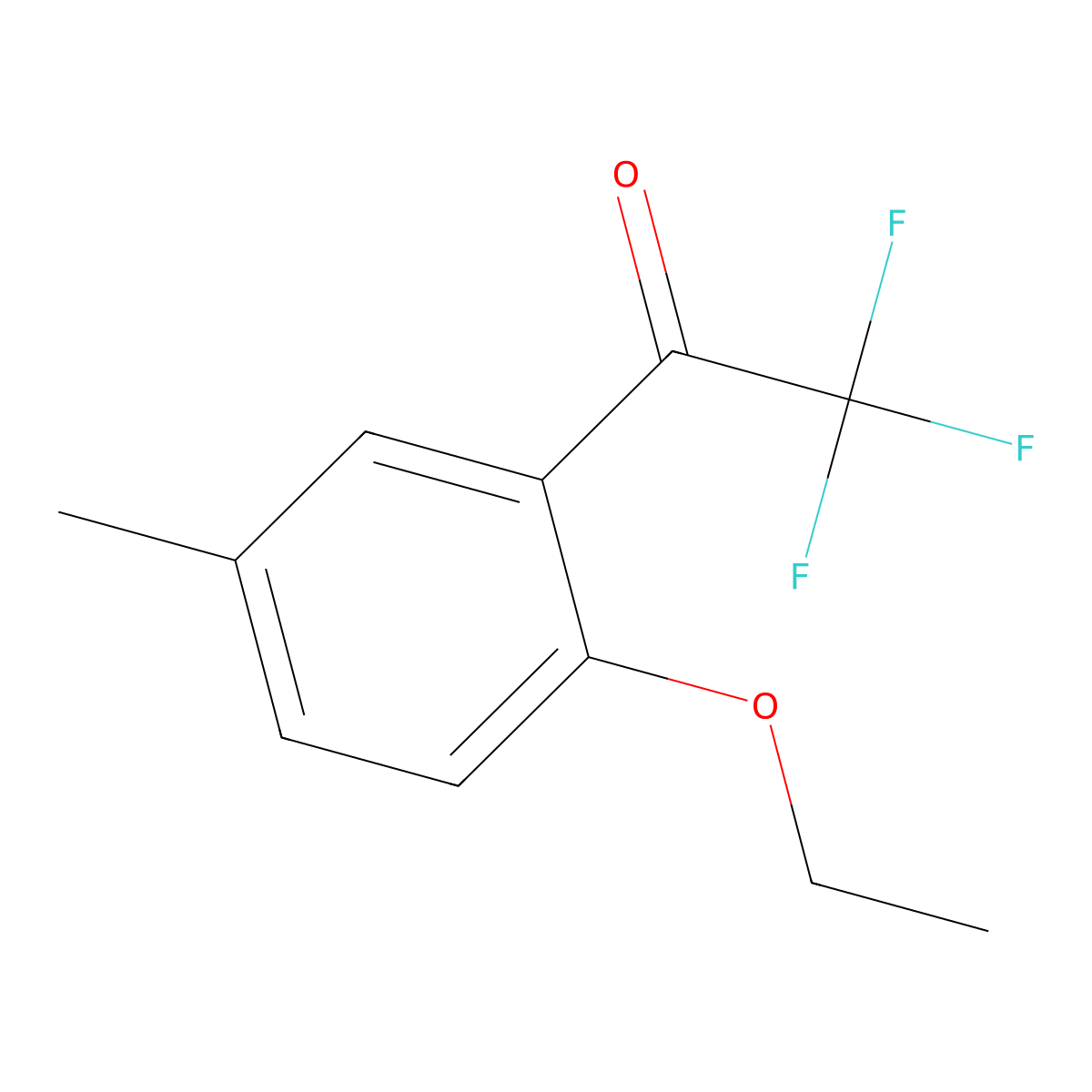 2'-Ethoxy-5'-methyl-2,2,2-trifluoroacetophenone molecular structure, CAS 1443349-32-3
