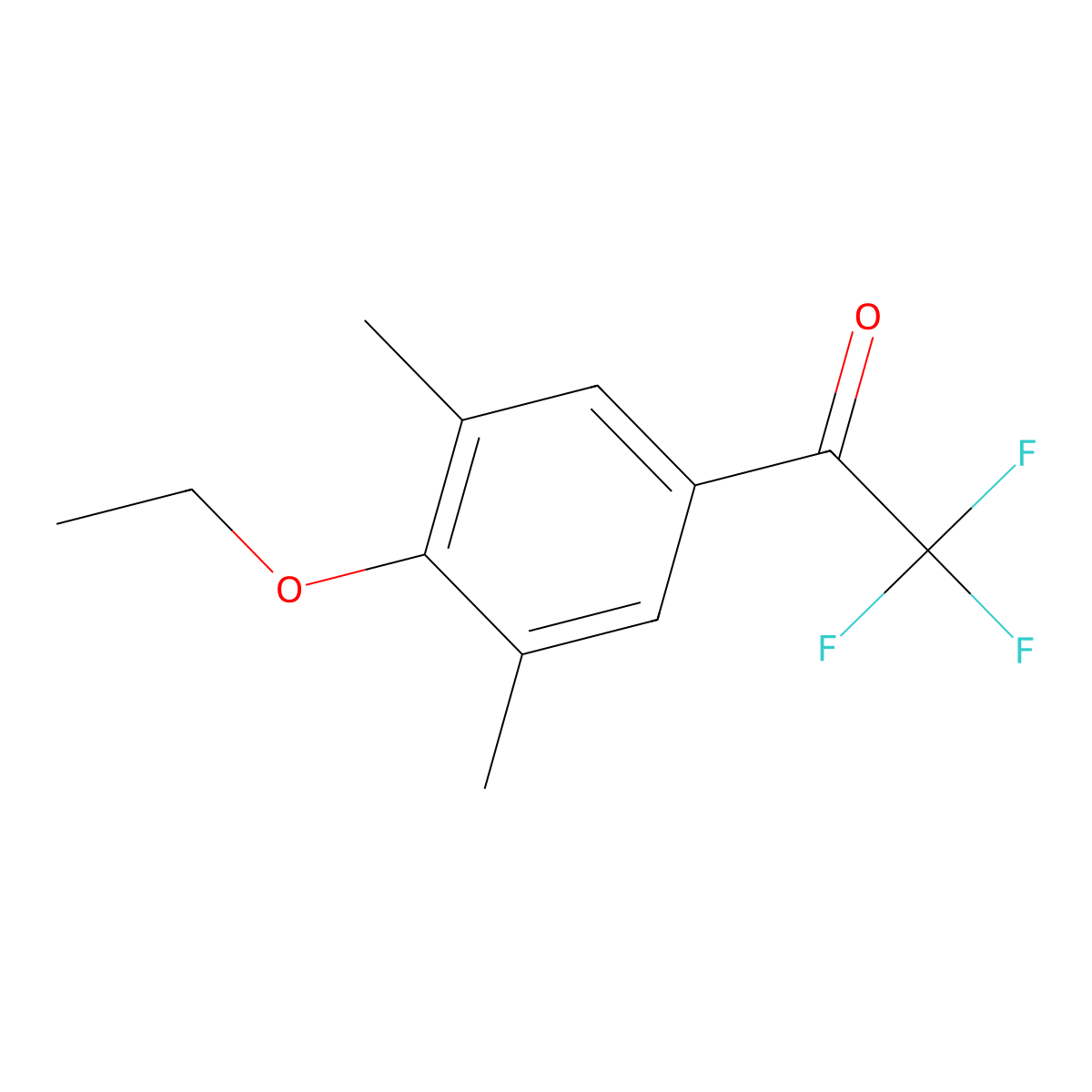 4'-Ethoxy-3',5'-dimethyl-2,2,2-trifluoroacetophenone molecular structure, CAS 1443349-44-7