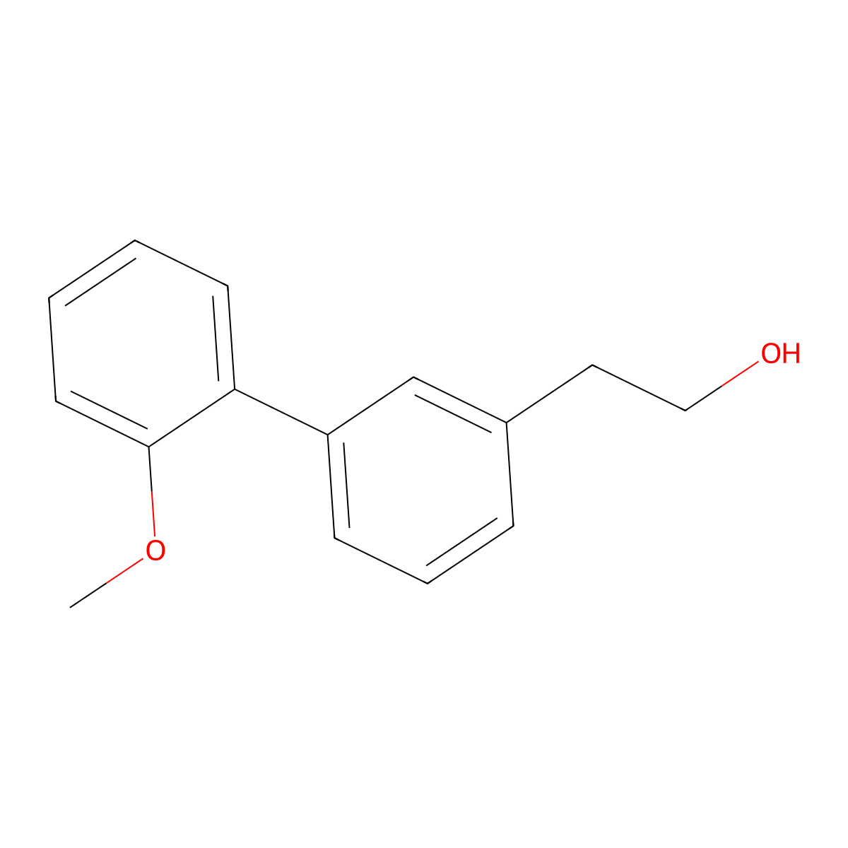 3-(2-Methoxyphenyl)phenethyl alcohol molecular structure, CAS 1443349-57-2