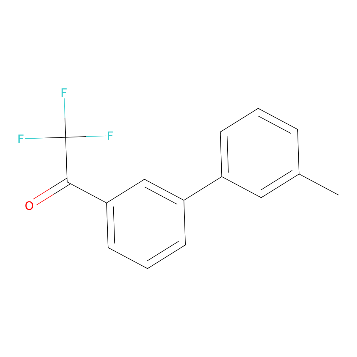 3'-(3-Methylphenyl)-2,2,2-trifluoroacetophenone molecular structure, CAS 1443349-62-9