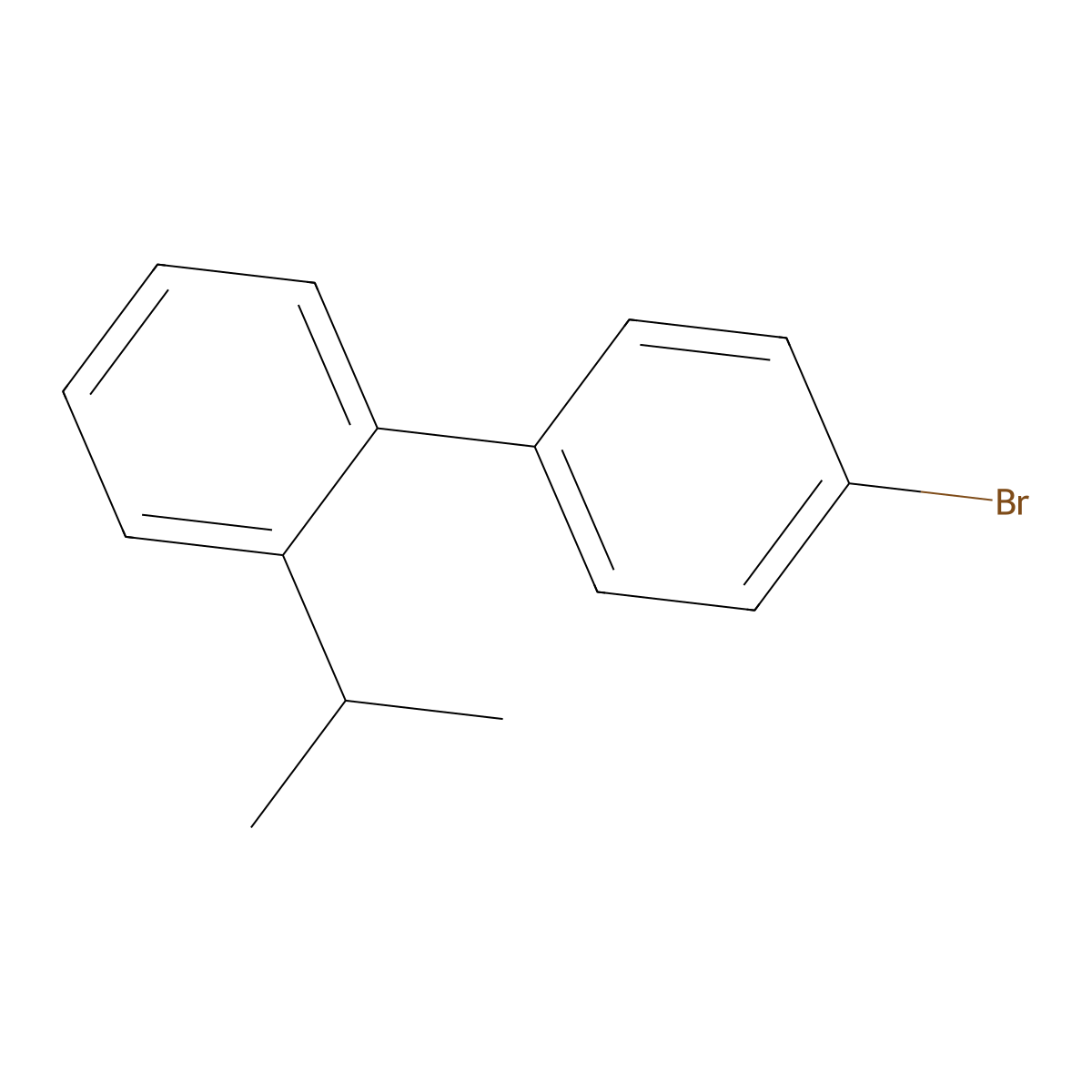 4'-Bromo-2-isopropyl-1,1'-biphenyl molecular structure, CAS 1443349-77-6