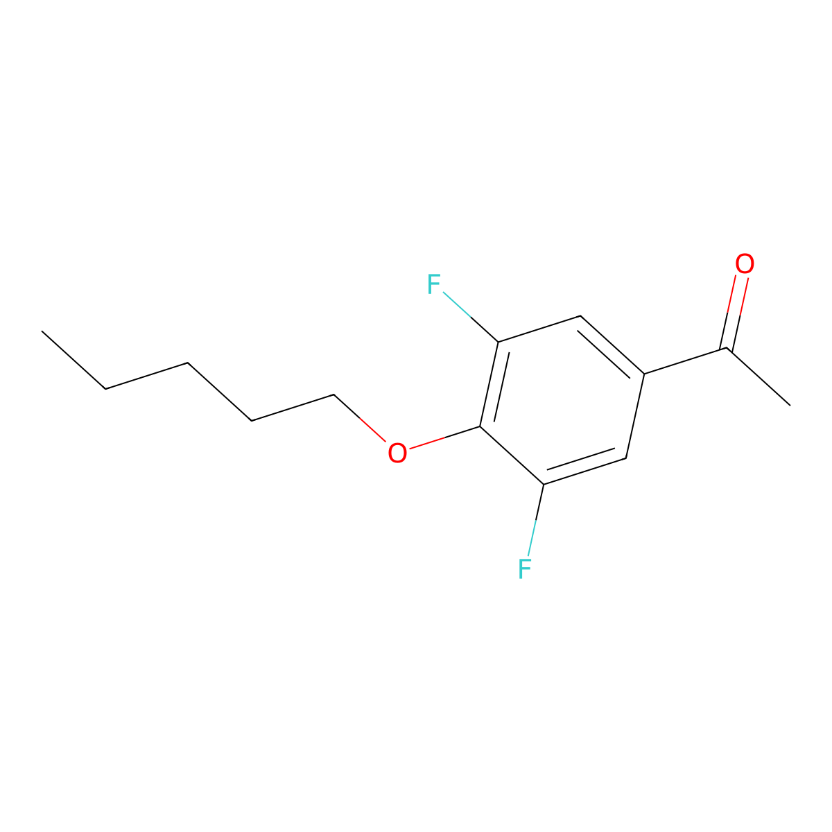 3',5'-Difluoro-4'-n-pentoxyacetophenone molecular structure, CAS 1443349-97-0