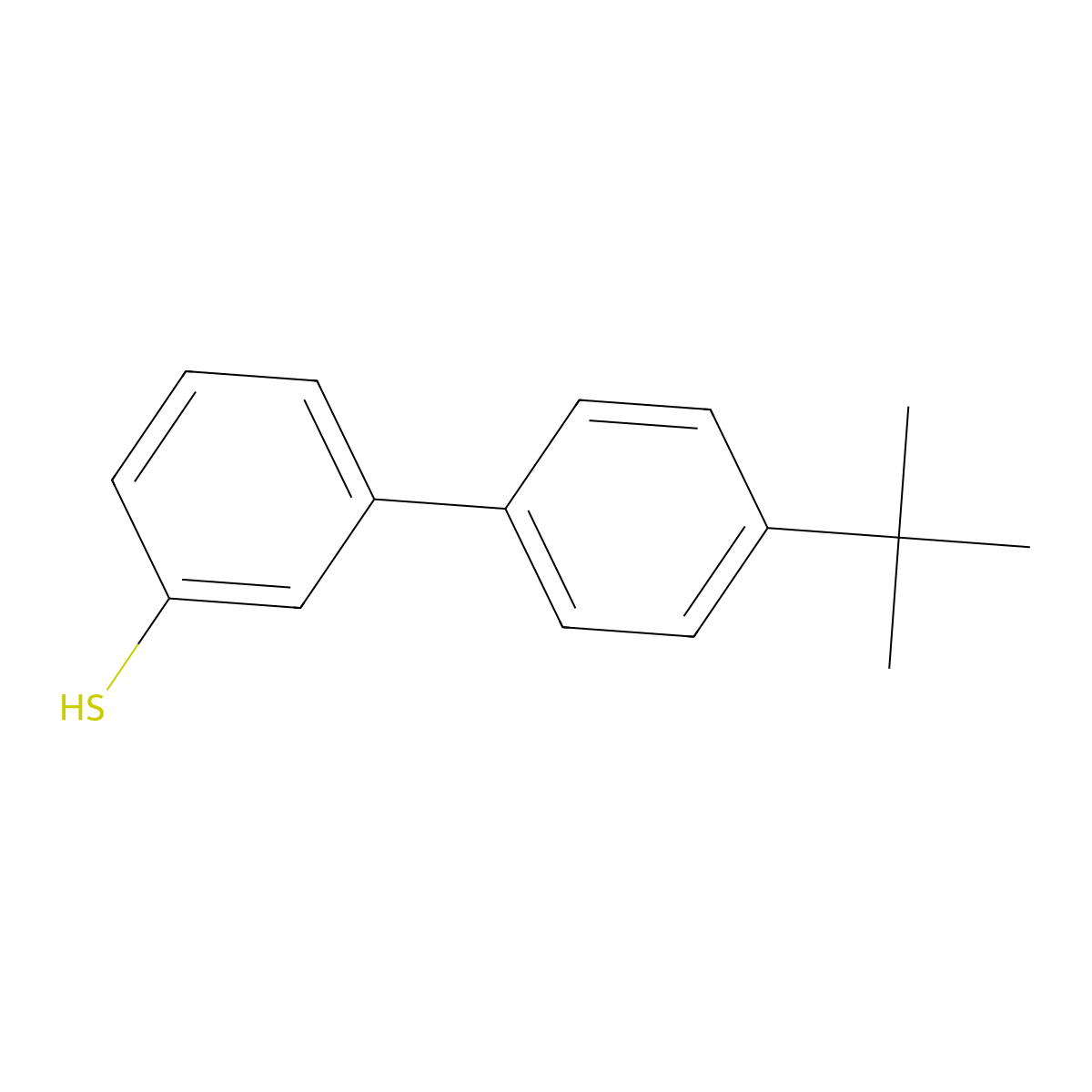 3-(4-tert-Butylphenyl)thiophenol molecular structure, CAS 1443350-00-2
