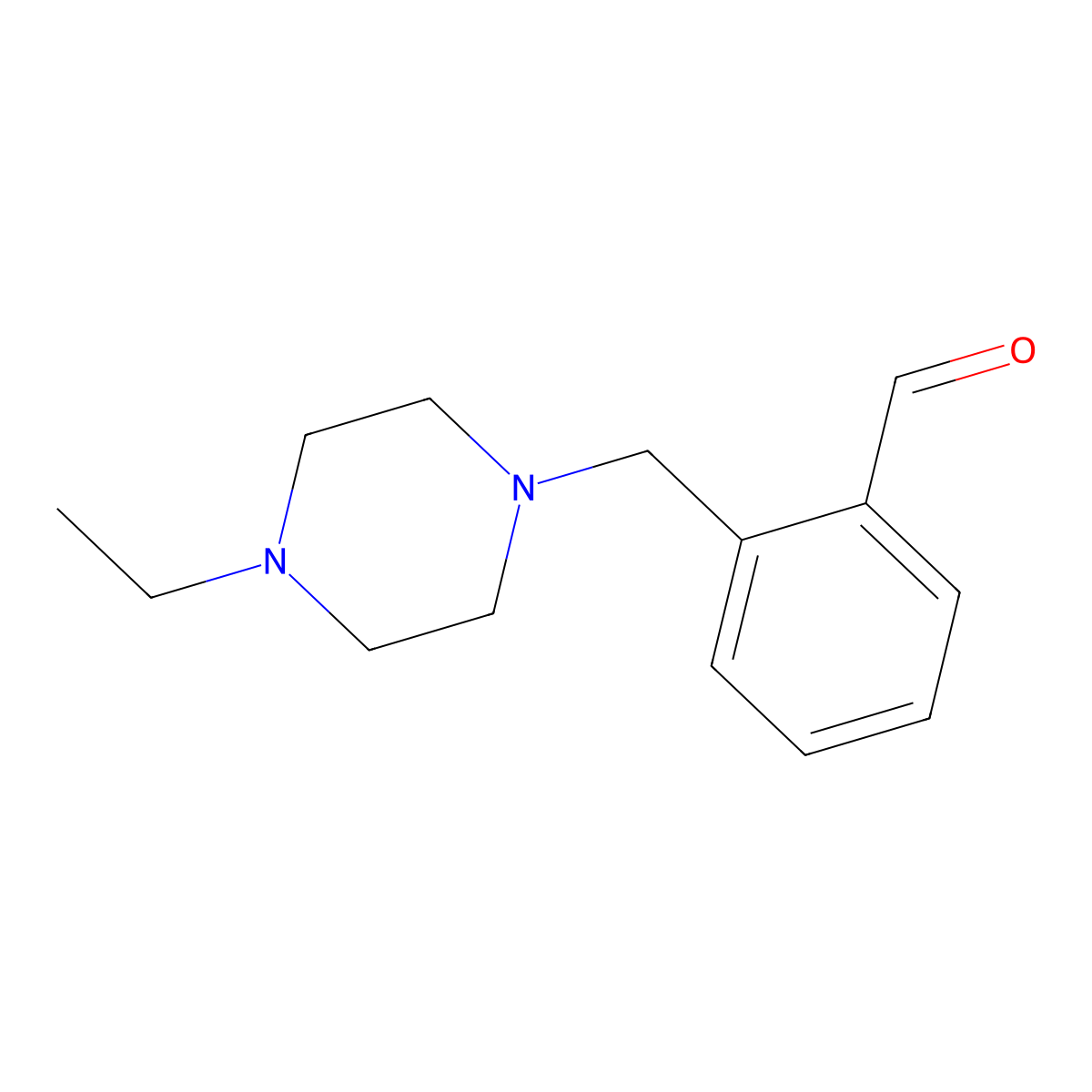 2-[(4-Ethylpiperazino)methyl]benzaldehyde molecular structure, CAS 1443350-32-0
