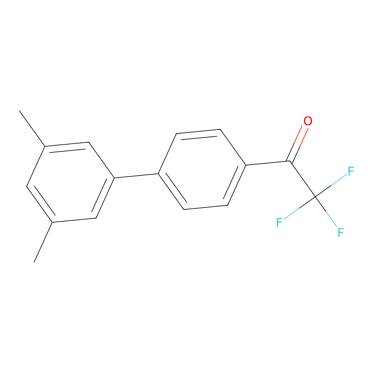 4'-(3,5-Dimethylphenyl)-2,2,2-trifluoroacetophenone molecular structure, CAS 1443350-64-8