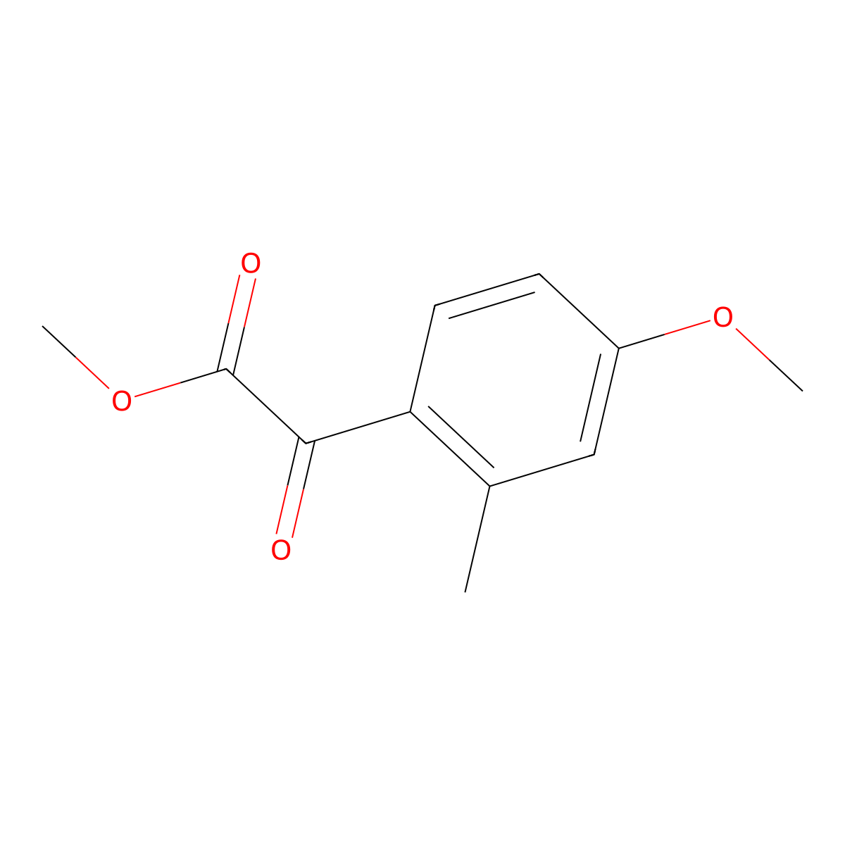 Methyl 4-methoxy-2-methylbenzoylformate molecular structure, CAS 1443350-90-0