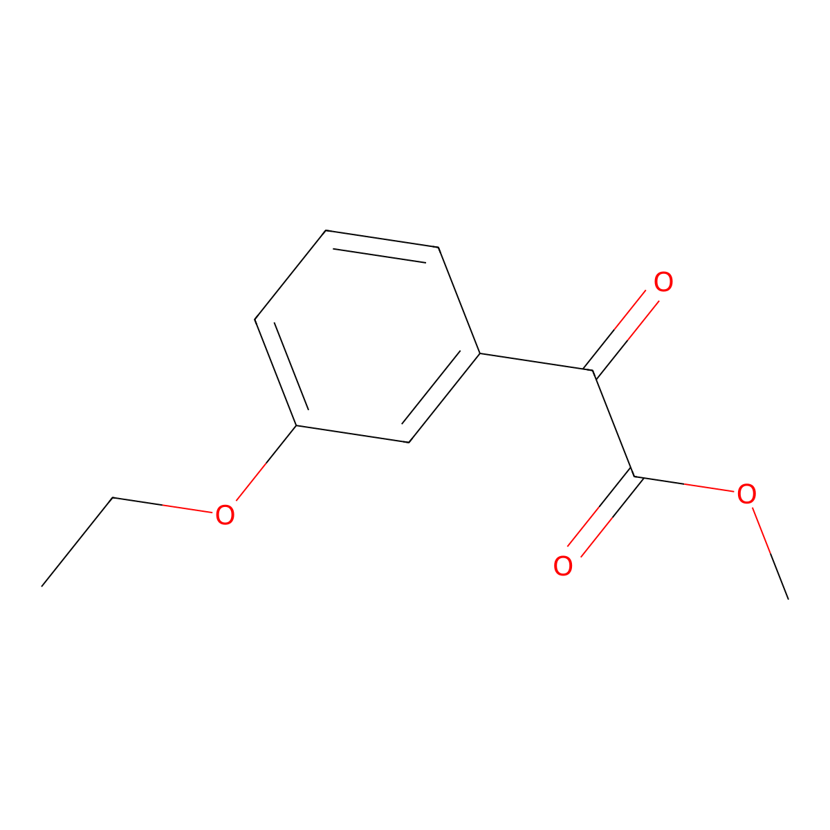Methyl 3-ethoxybenzoylformate molecular structure, CAS 1443351-00-5