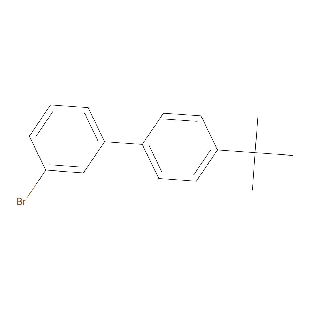 3-Bromo-4'-(tert-butyl)-1,1'-biphenyl molecular structure, CAS 1443351-07-2