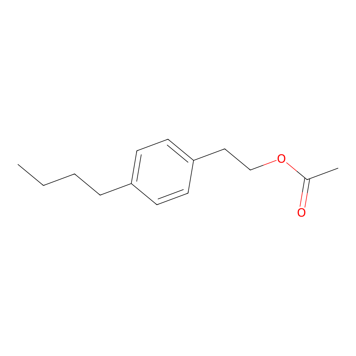 4-Butylphenethyl acetate molecular structure, CAS 1443351-28-7