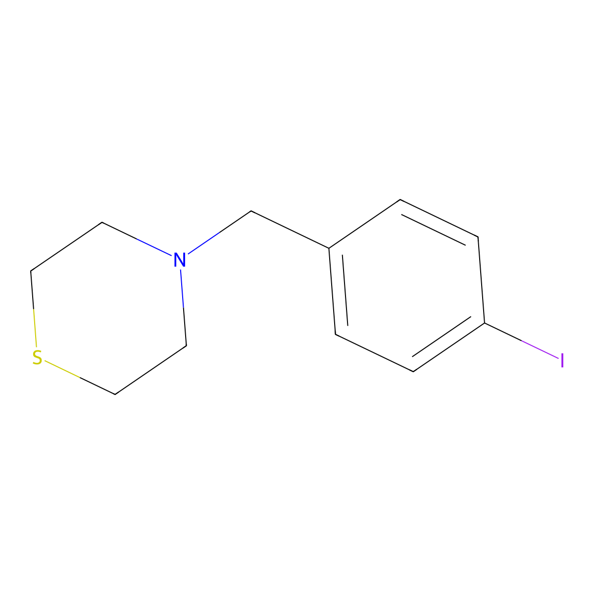 4-(4-Iodobenzyl)thiomorpholine molecular structure, CAS 1443351-70-9