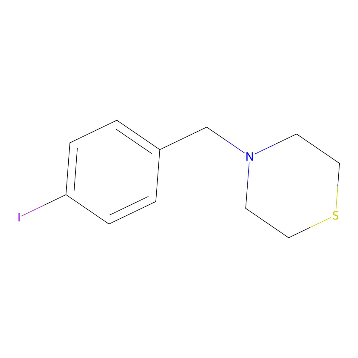 4-(4-Iodobenzyl)thiomorpholine molecular structure, CAS 1443351-70-9