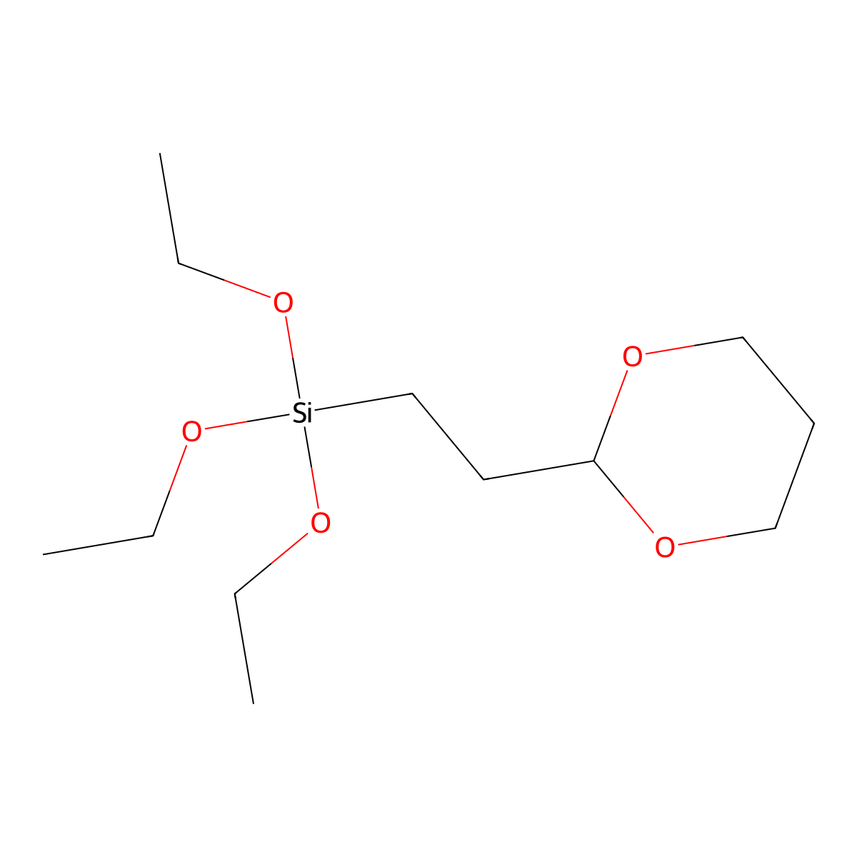 [2-(1,3-Dioxan-2-yl)ethyl](triethoxy)silane molecular structure, CAS 1443351-83-4