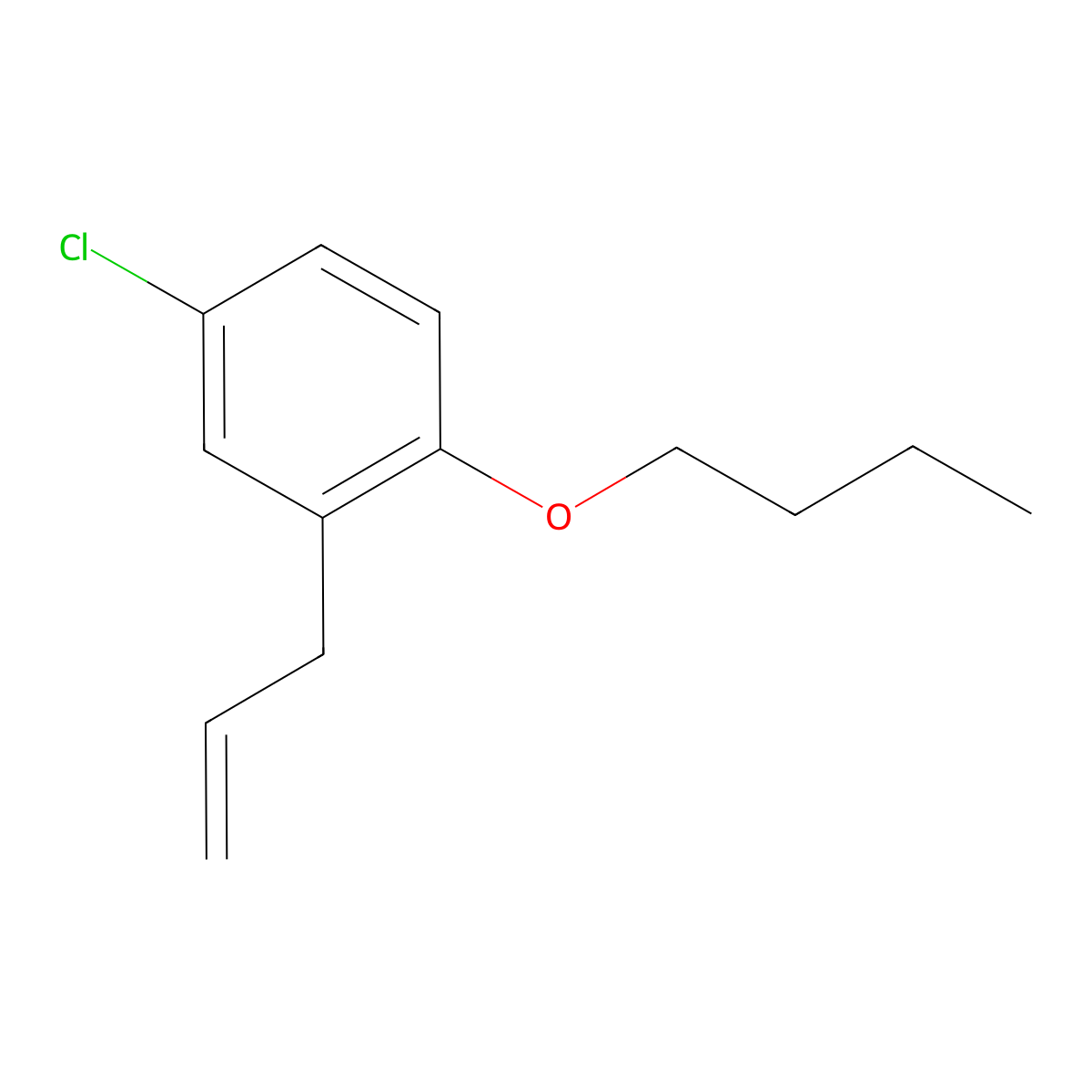 3-(2-n-Butoxy-5-chlorophenyl)-1-propene molecular structure, CAS 1443352-41-7