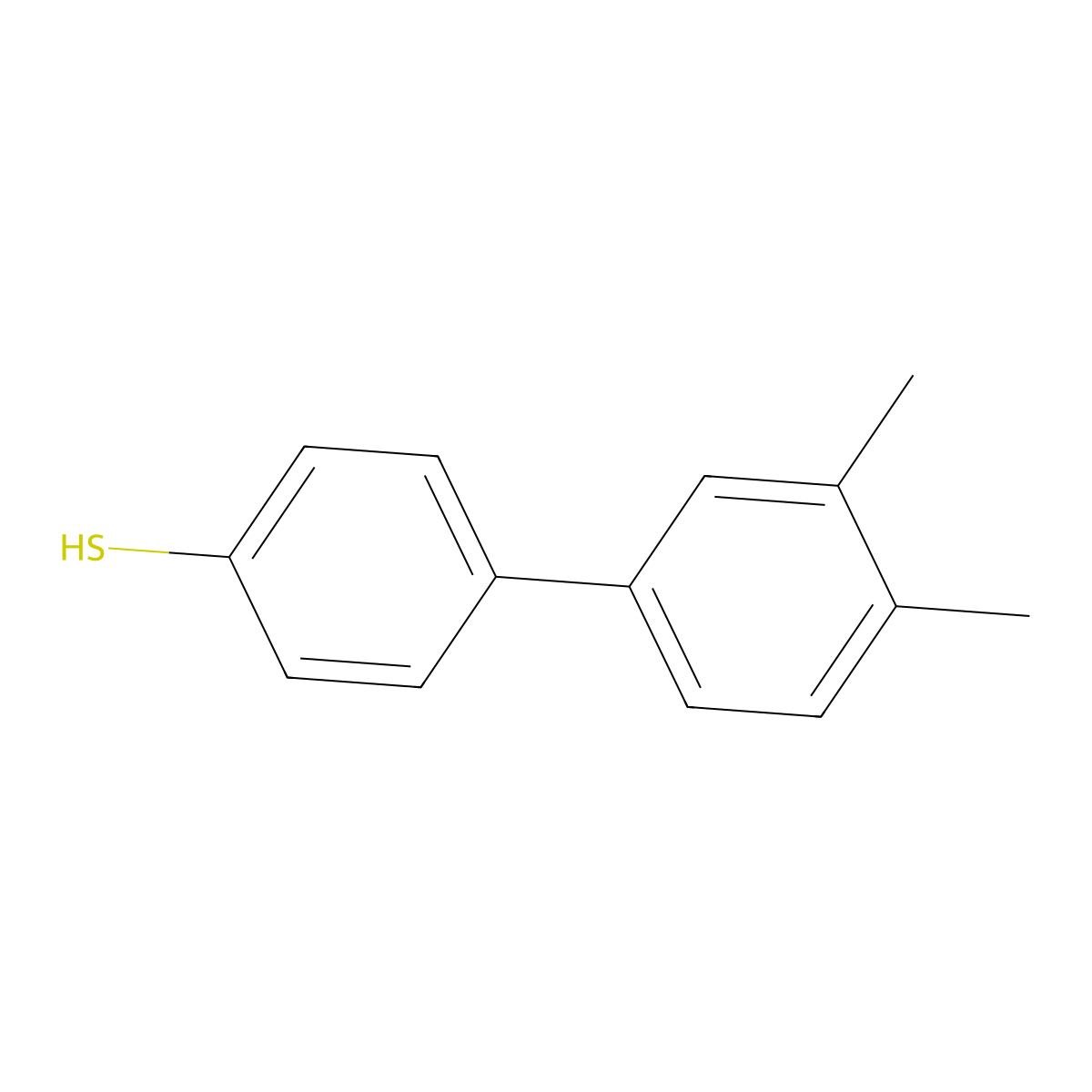 4-(3,4-Dimethylphenyl)thiophenol molecular structure, CAS 1443352-66-6