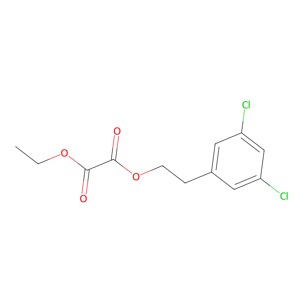 O1-[2-(3,5-Dichlorophenyl)ethyl] O2-ethyl oxalate molecular structure, CAS 1443353-17-0