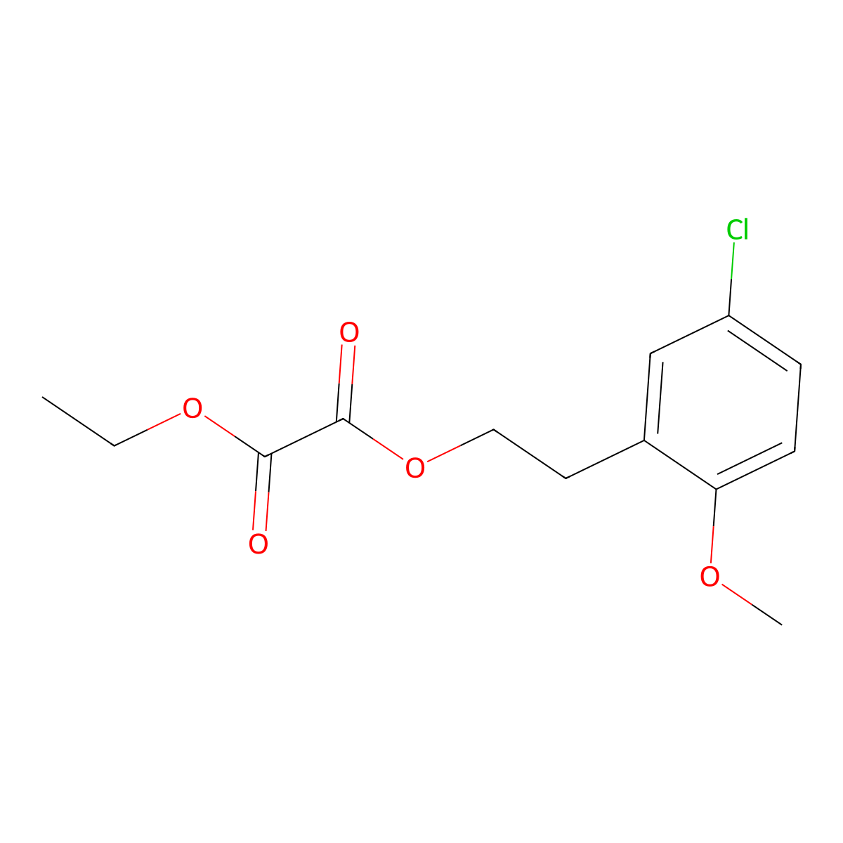 O1-[2-(3-Chloro-6-methoxyphenyl)ethyl] O2-ethyl oxalate molecular structure, CAS 1443353-27-2