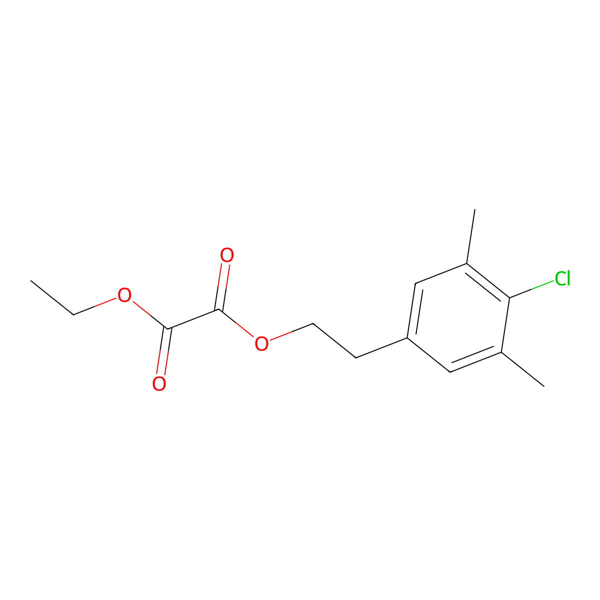 O1-[2-(4-Chloro-3,5-dimethylphenyl)ethyl] O2-ethyl oxalate molecular structure, CAS 1443353-28-3