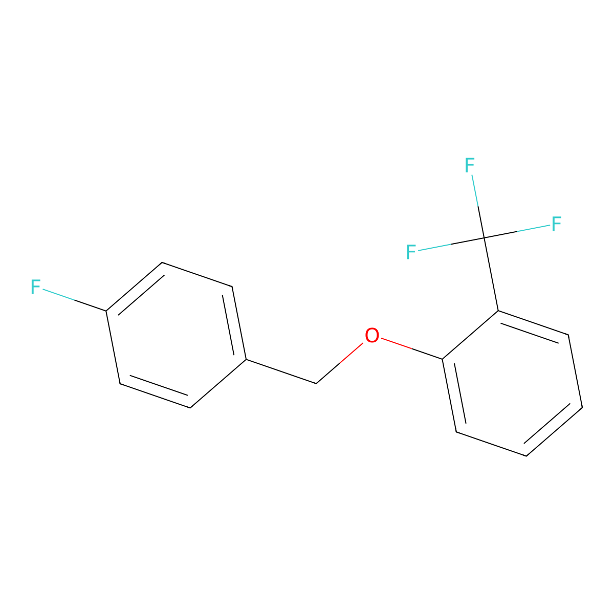 2-[(4-Fluorophenyl)methoxy]benzotrifluoride molecular structure, CAS 1443353-31-8