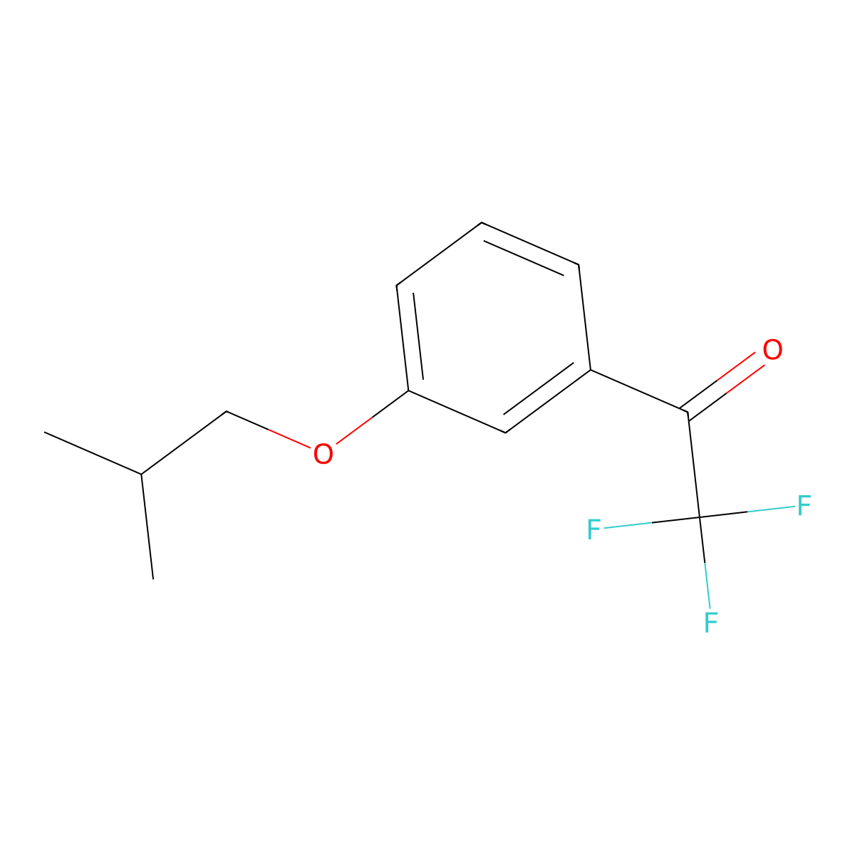 2,2,2-Trifluoro-1-(3-isobutoxyphenyl)ethanone molecular structure, CAS 1443353-36-3