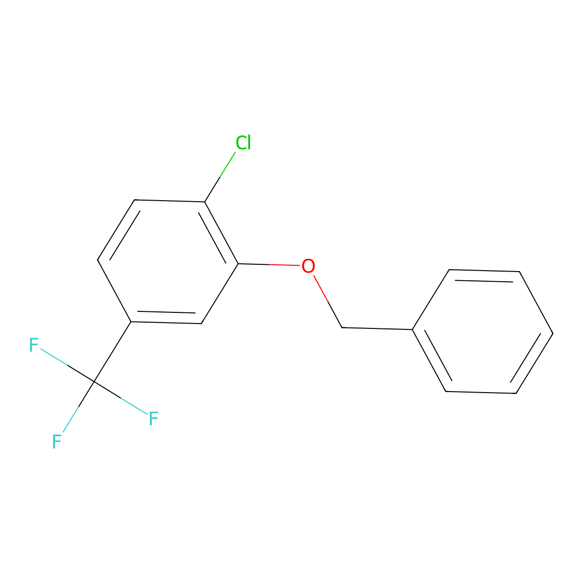 3-Benzyloxy-4-chloro-benzotrifluoride molecular structure, CAS 1443353-45-4
