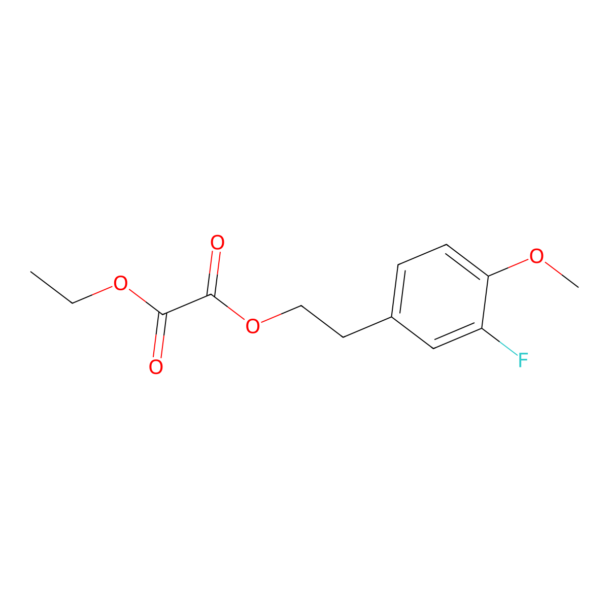O2-Ethyl O1-[2-(3-fluoro-4-methoxyphenyl)ethyl] oxalate molecular structure, CAS 1443353-57-8