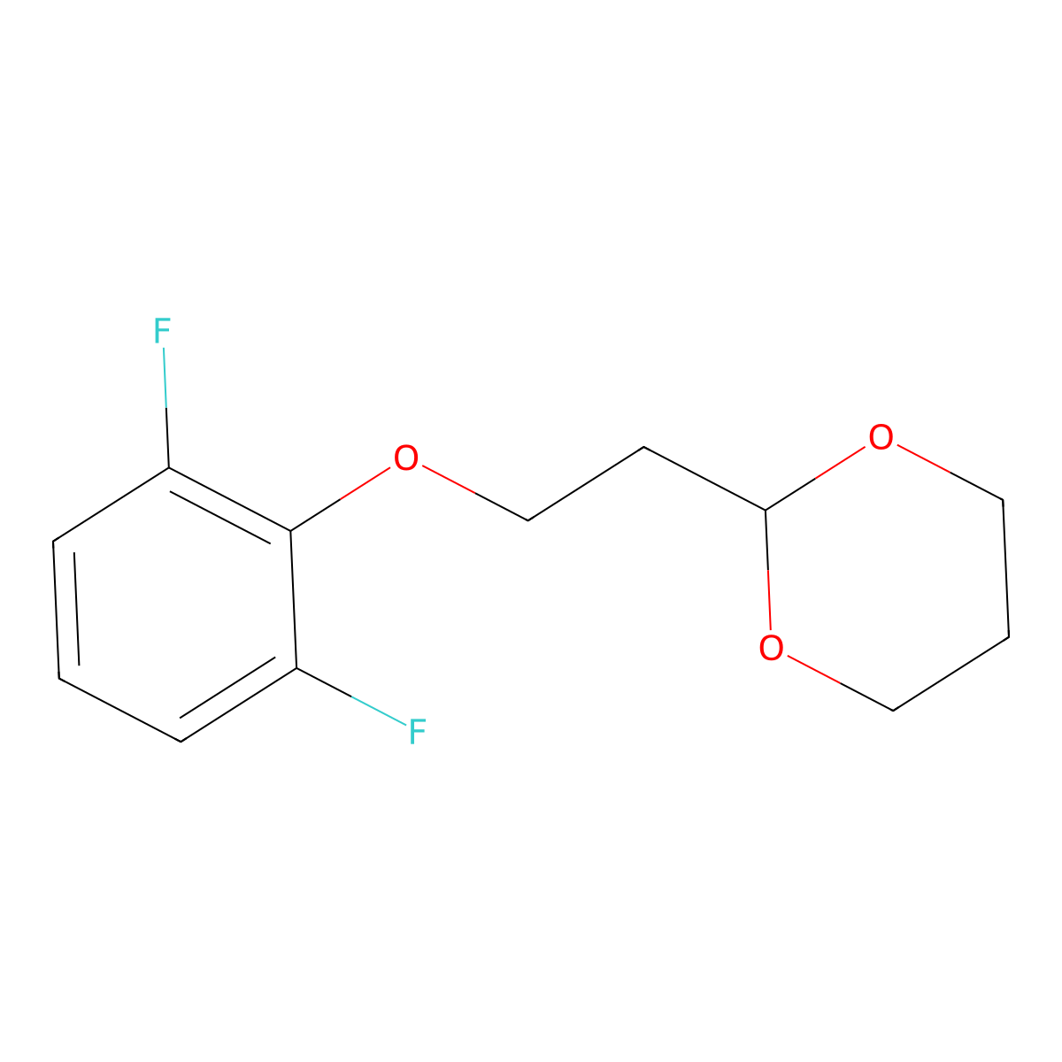 2-[2-(2,6-Difluoro-phenoxy)ethyl]-1,3-dioxane molecular structure, CAS 1443353-58-9