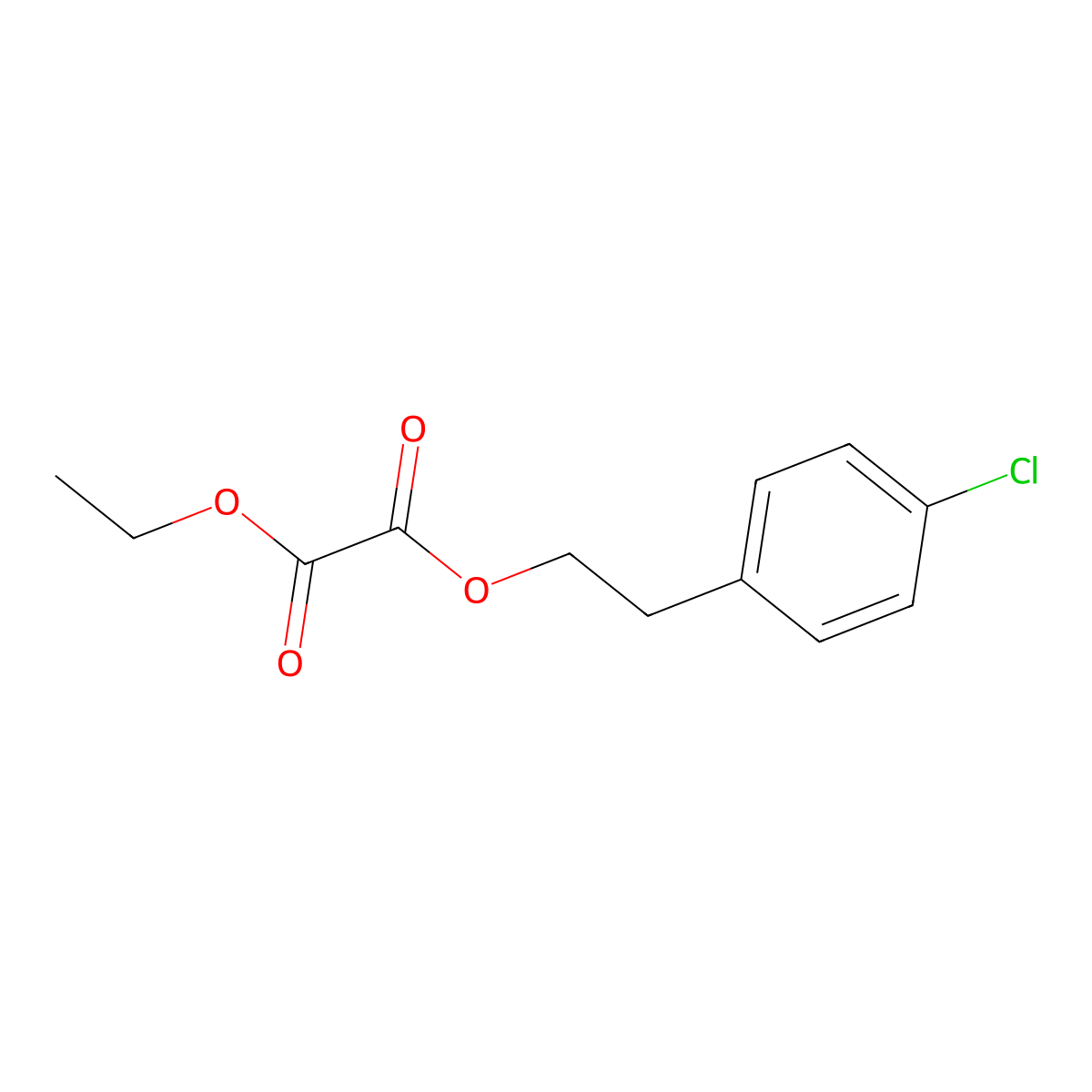 O1-[2-(4-Chlorophenyl)ethyl] O2-ethyl oxalate molecular structure, CAS 1443353-62-5