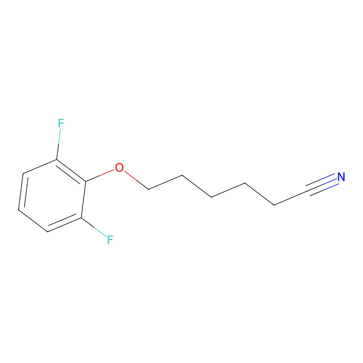 6-(2,6-Difluorophenoxy)hexanenitrile molecular structure, CAS 1443353-63-6