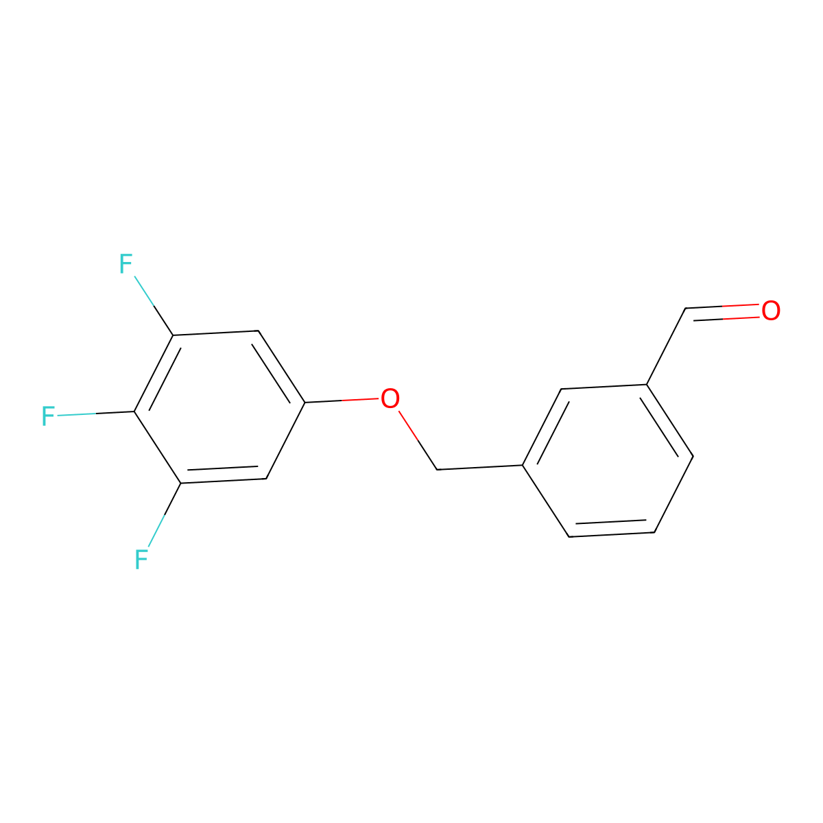 3-((3,4,5-Trifluorophenoxy)methyl)benzaldehyde molecular structure, CAS 1443353-70-5