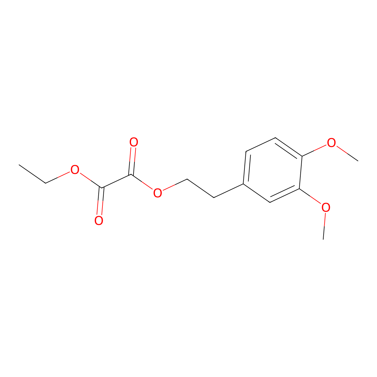 O1-[2-(3,4-Dimethoxyphenyl)ethyl] O2-ethyl oxalate molecular structure, CAS 1443353-71-6