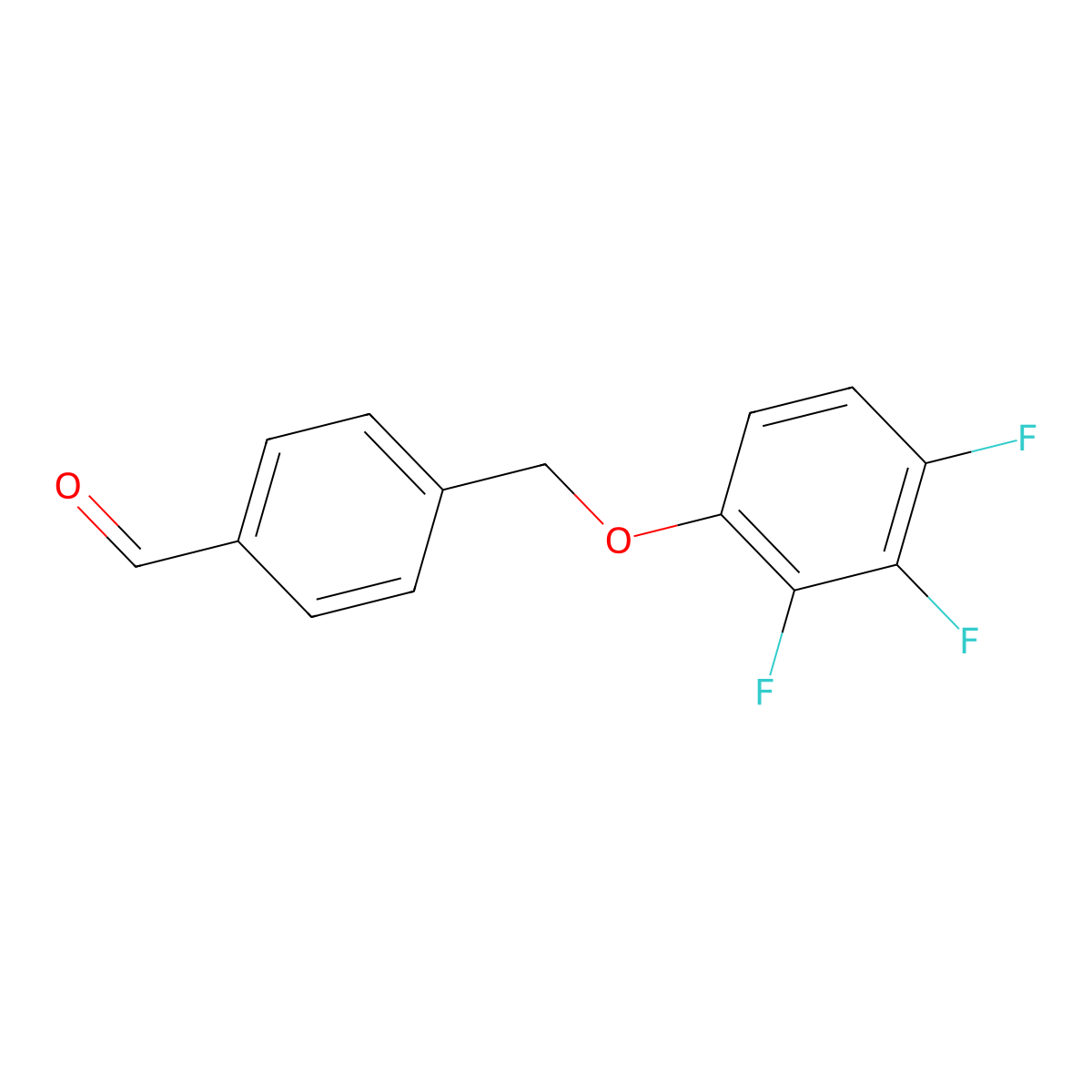 4-((2,3,4-Trifluorophenoxy)methyl)benzaldehyde molecular structure, CAS 1443353-74-9