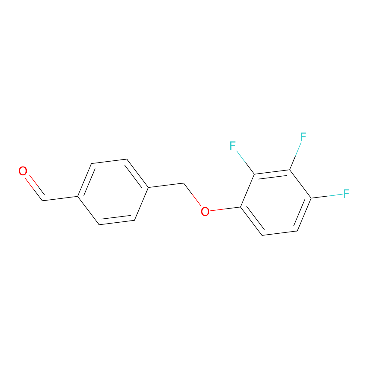 4-((2,3,4-Trifluorophenoxy)methyl)benzaldehyde molecular structure, CAS 1443353-74-9