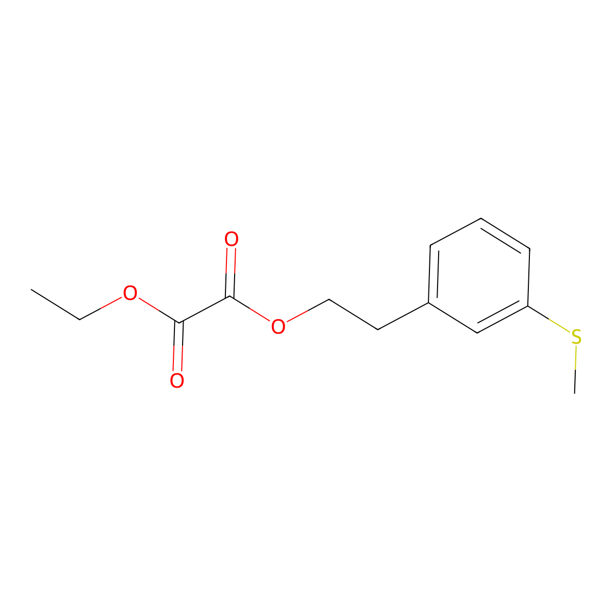 O2-Ethyl O1-[2-(3-methylthiophenyl)ethyl] oxalate molecular structure, CAS 1443353-86-3