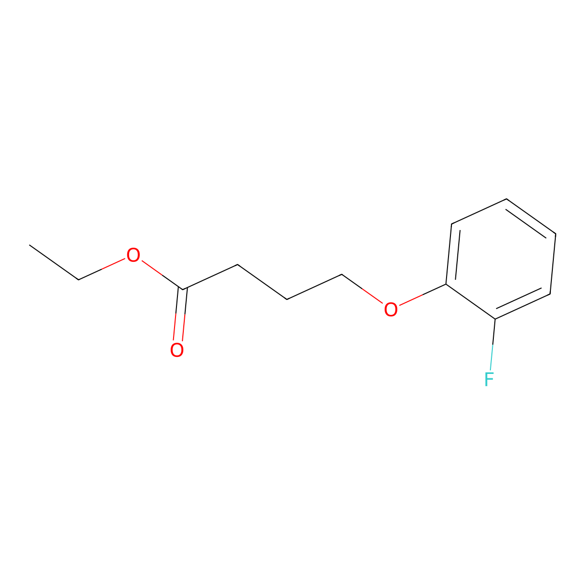 Ethyl 4-(2-fluoro-phenoxy)butanoate molecular structure, CAS 1443353-93-2