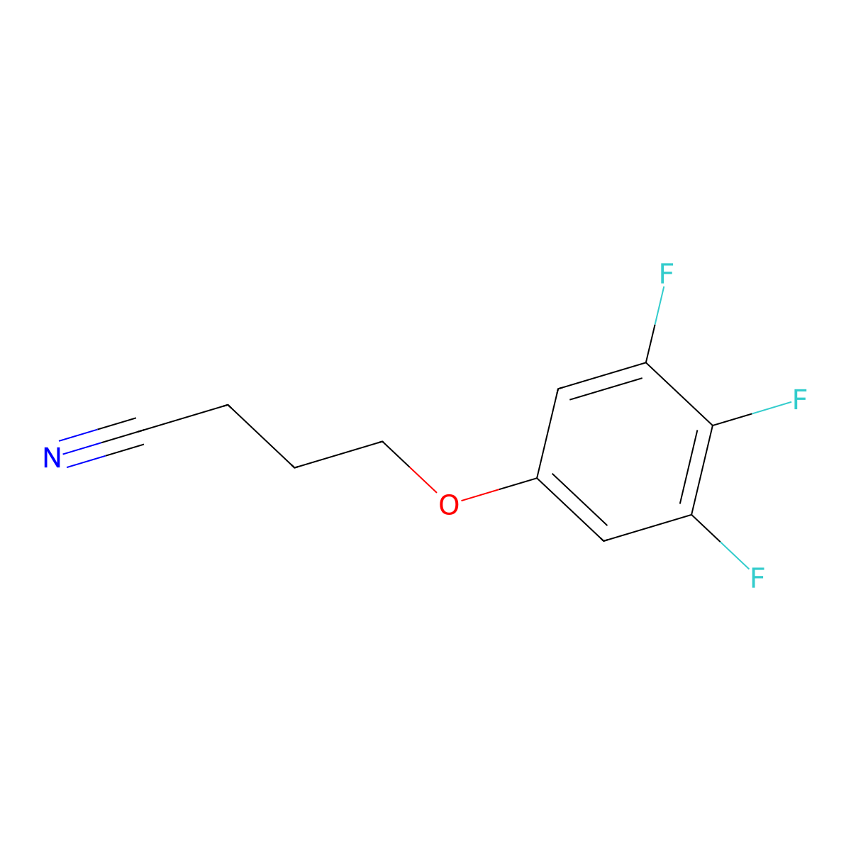 4-(3,4,5-Trifluoro-phenoxy)butanenitrile molecular structure, CAS 1443353-99-8