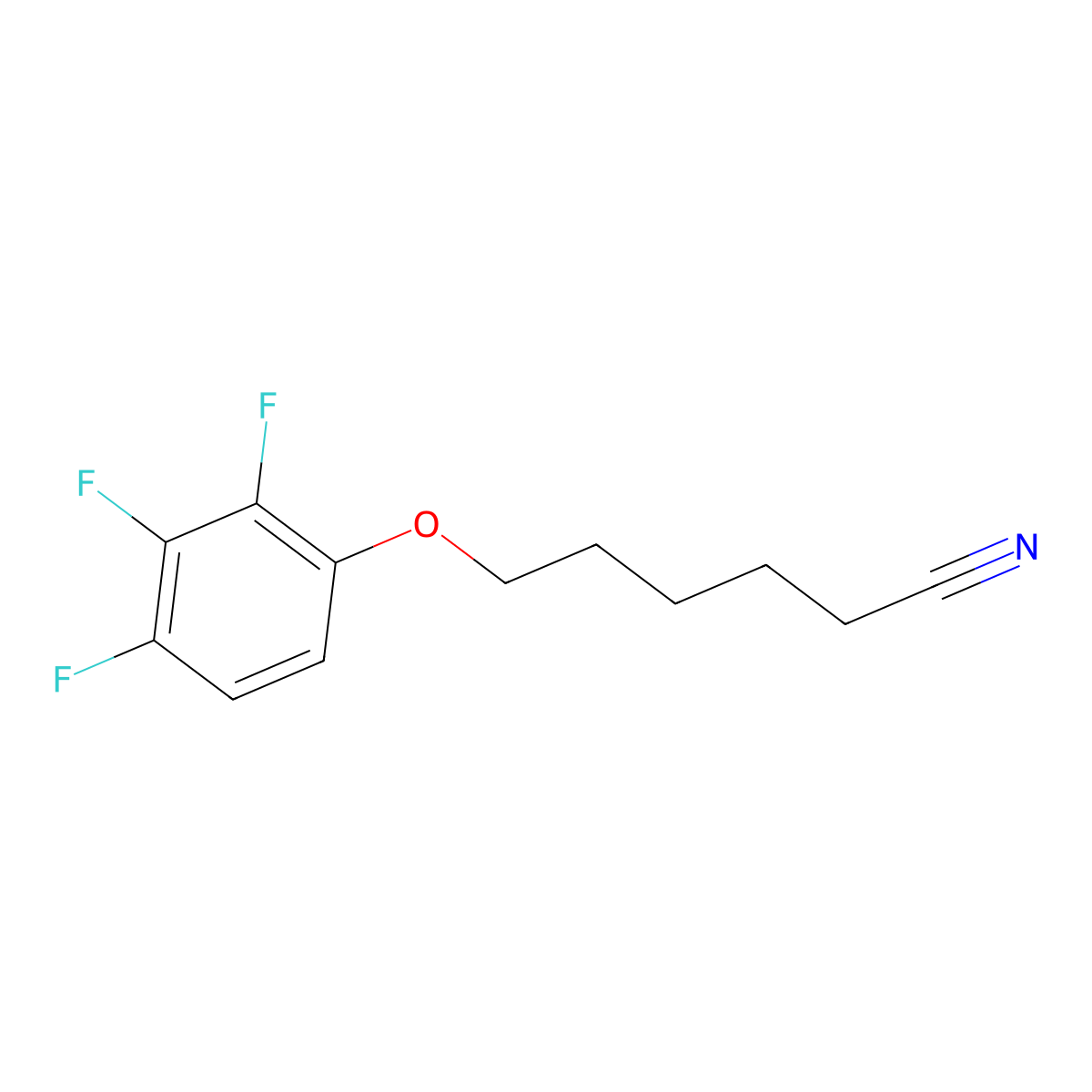 6-(2,3,4-Trifluoro-phenoxy)hexanenitrile molecular structure, CAS 1443354-01-5