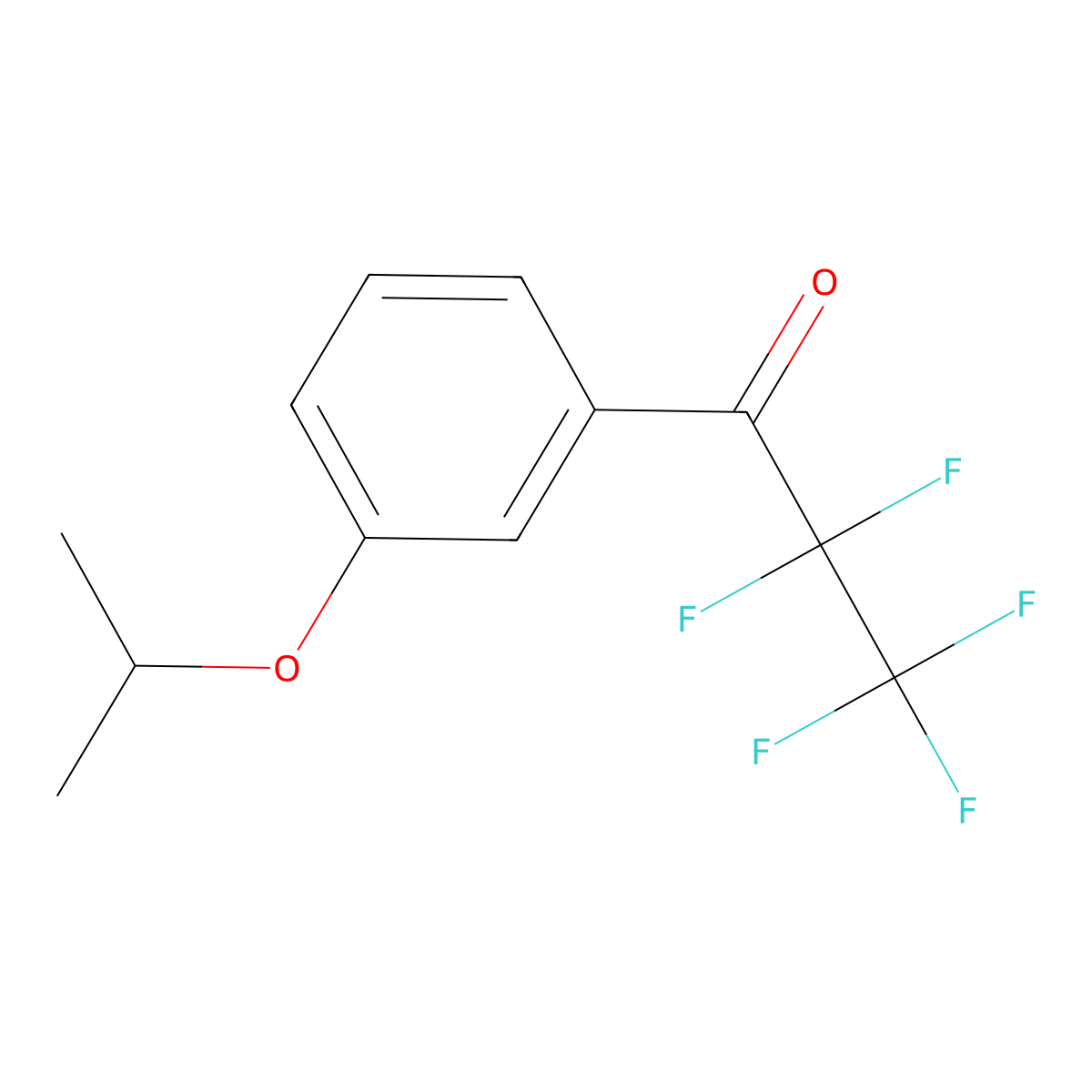 3'-iso-Propoxy-2,2,3,3,3-pentafluoropropiophenone molecular structure, CAS 1443354-12-8