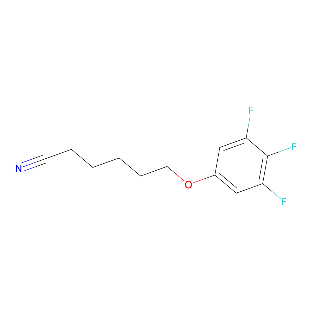 6-(3,4,5-Trifluorophenoxy)hexanenitrile molecular structure, CAS 1443354-23-1