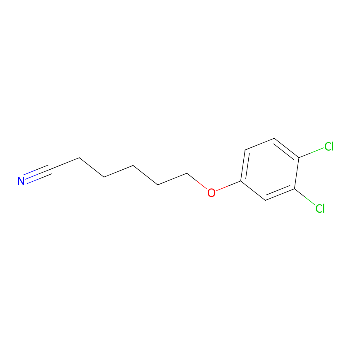 6-(3,4-Dichloro-phenoxy)hexanenitrile molecular structure, CAS 1443354-49-1