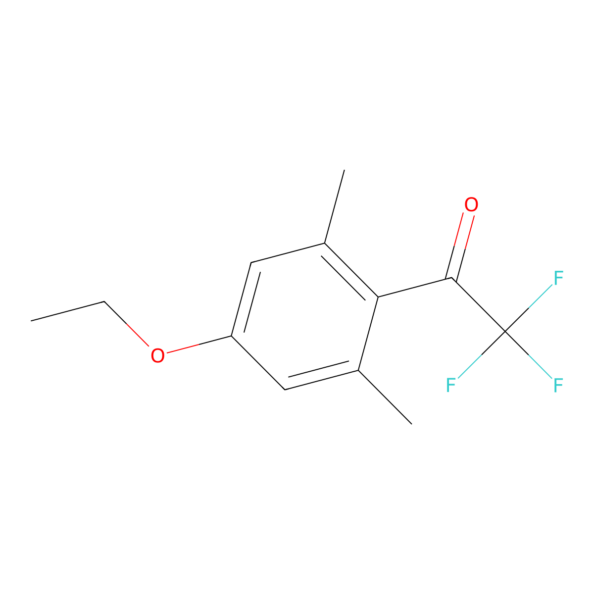 2',6'-Dimethyl-4'-ethoxy-2,2,2-trifluoroacetophenone molecular structure, CAS 1443354-71-9