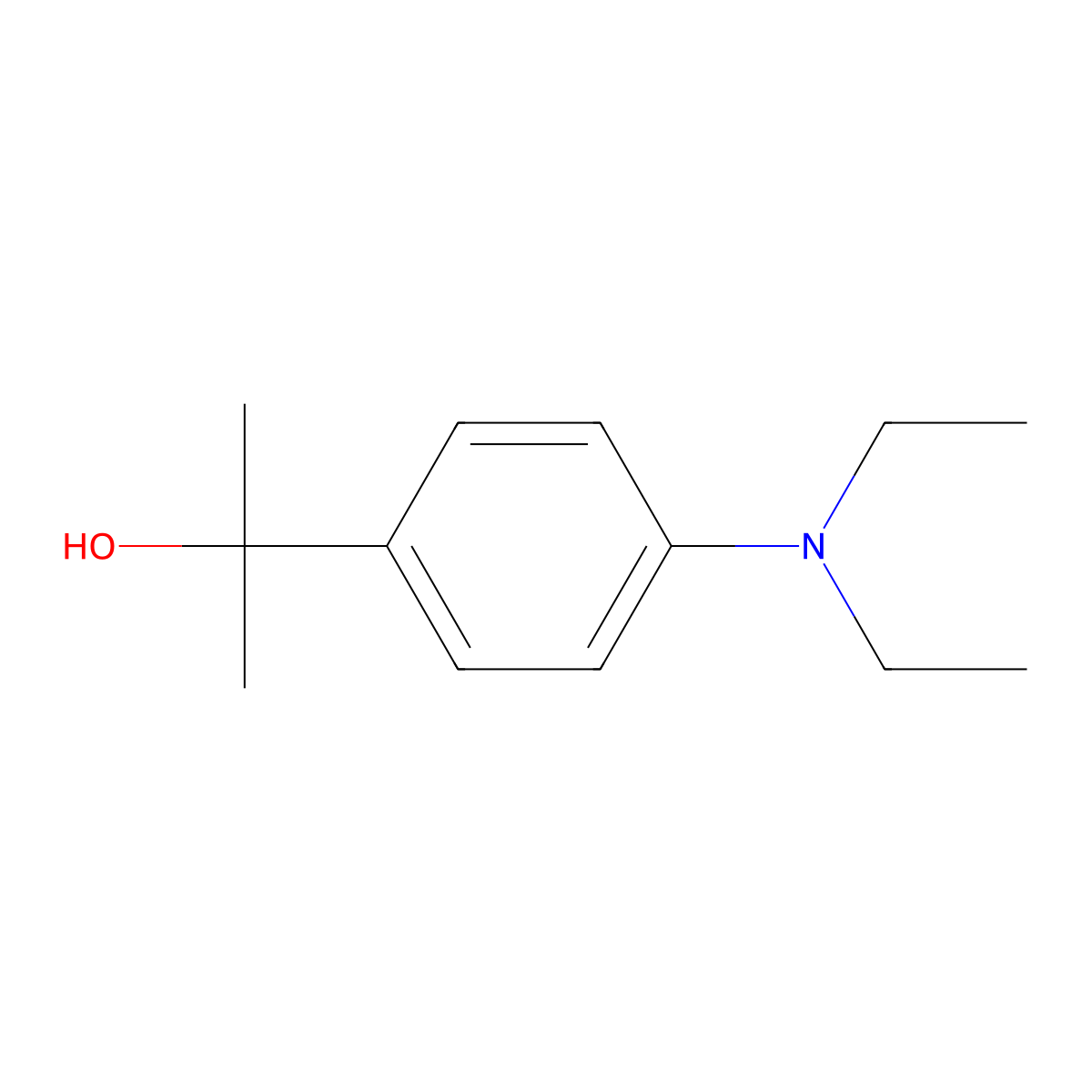 2-[4-(Diethylamino)phenyl]-2-propanol molecular structure, CAS 1443354-72-0