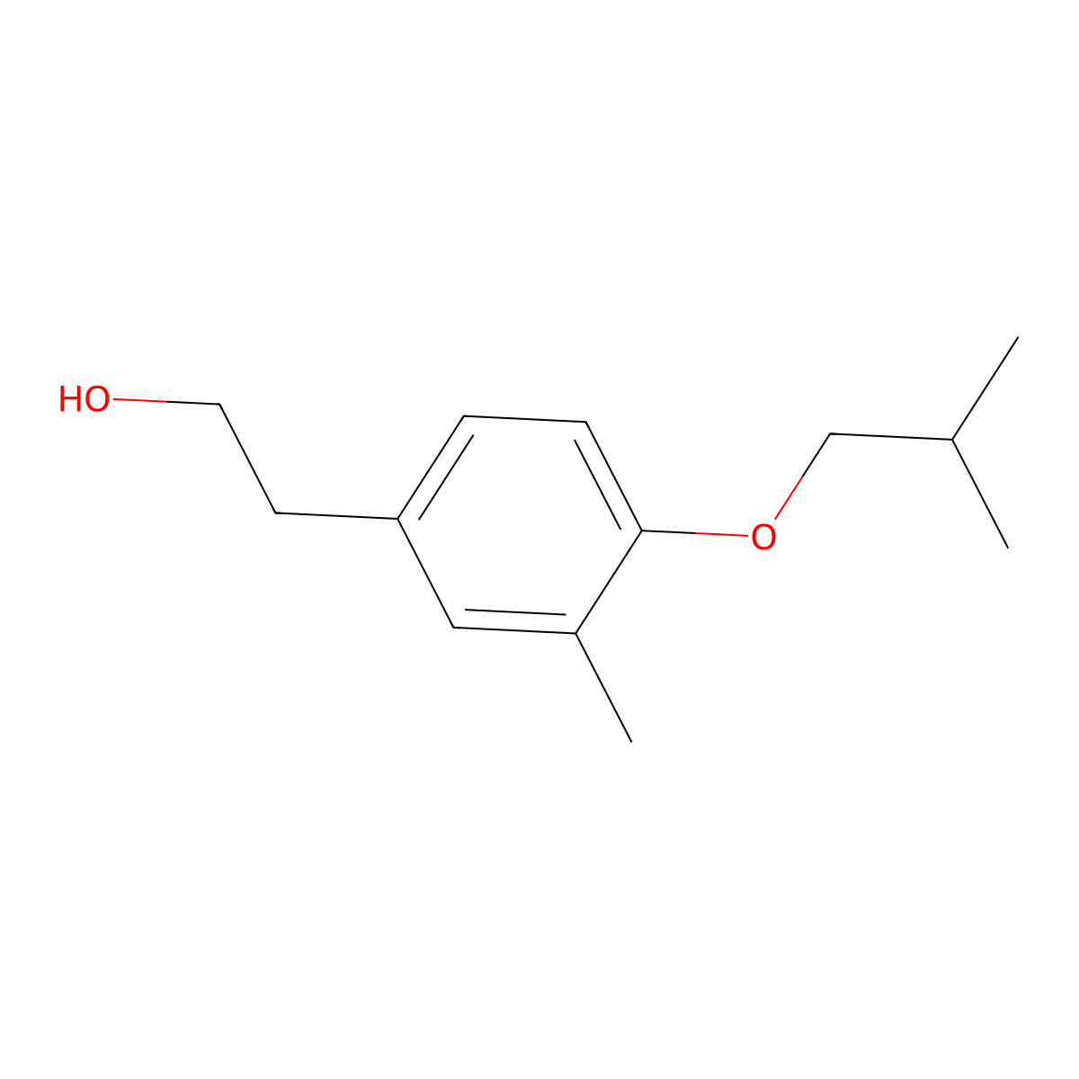 4-iso-Butoxy-3-methylphenethyl alcohol molecular structure, CAS 1443354-75-3