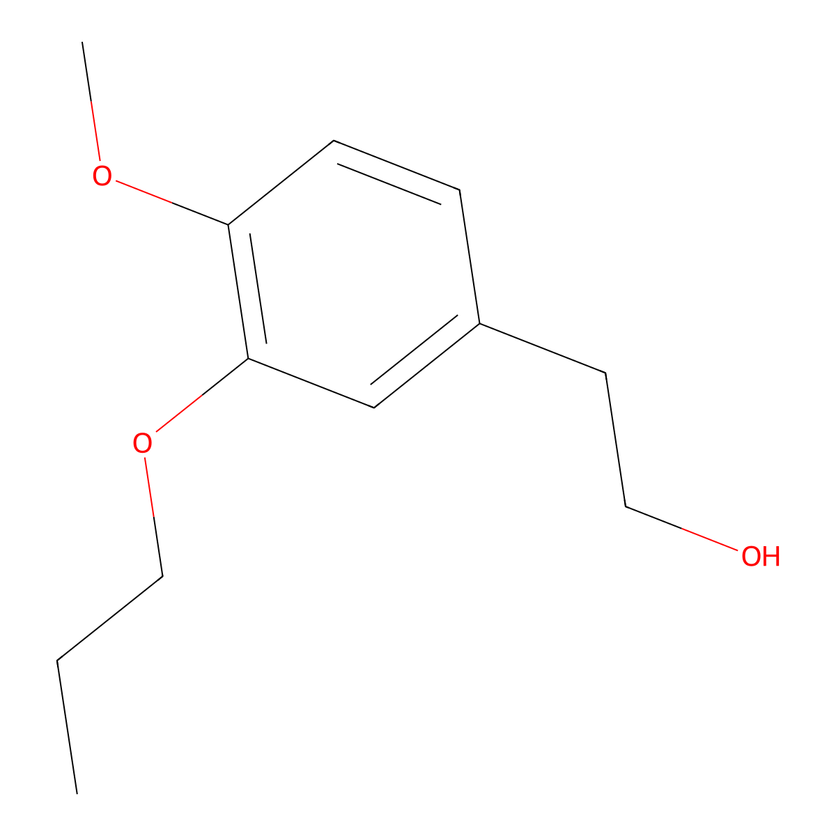 2-(4-Methoxy-3-propoxyphenyl)ethanol molecular structure, CAS 1443354-88-8