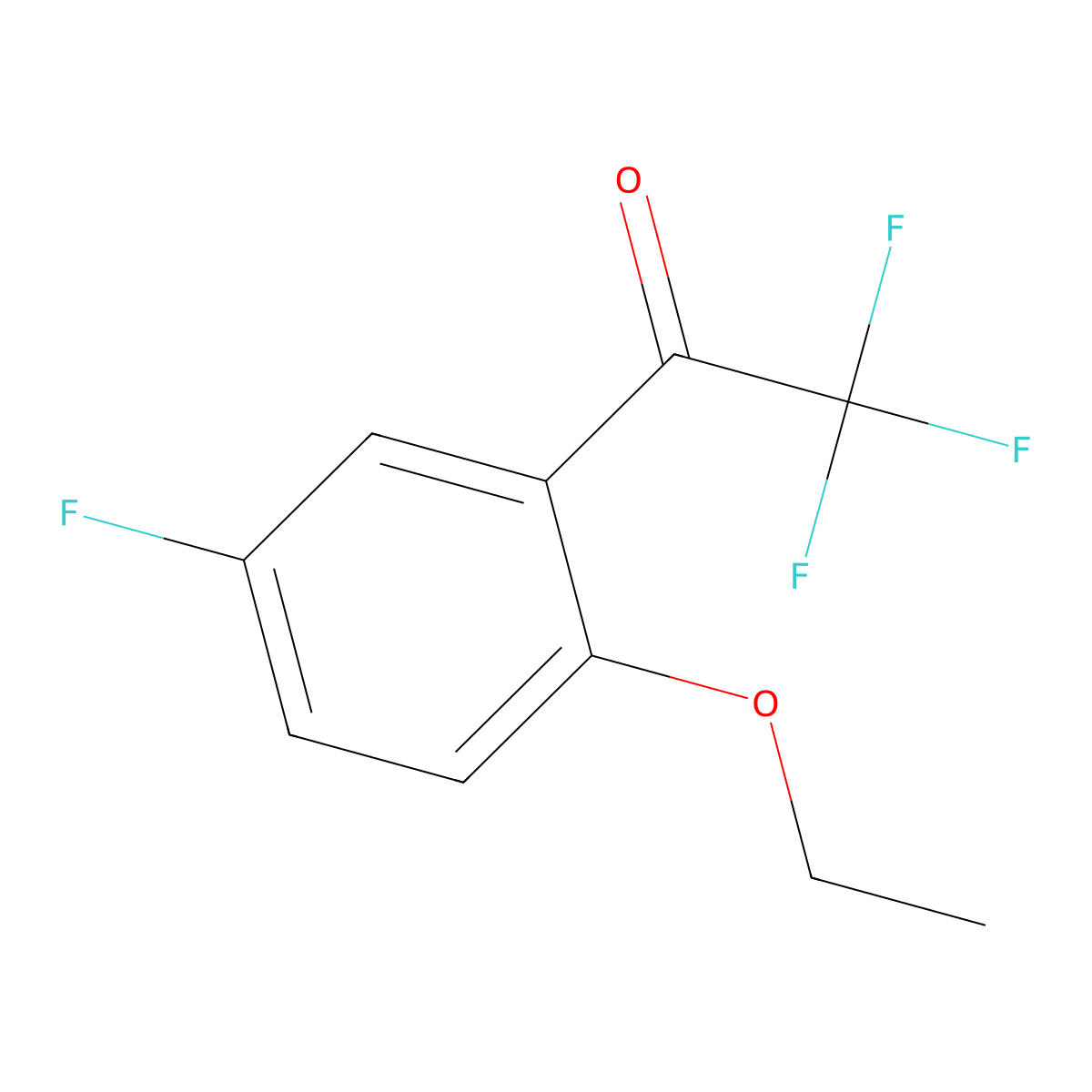 1-(2-Ethoxy-5-fluorophenyl)-2,2,2-trifluoroethanone molecular structure, CAS 1443354-98-0