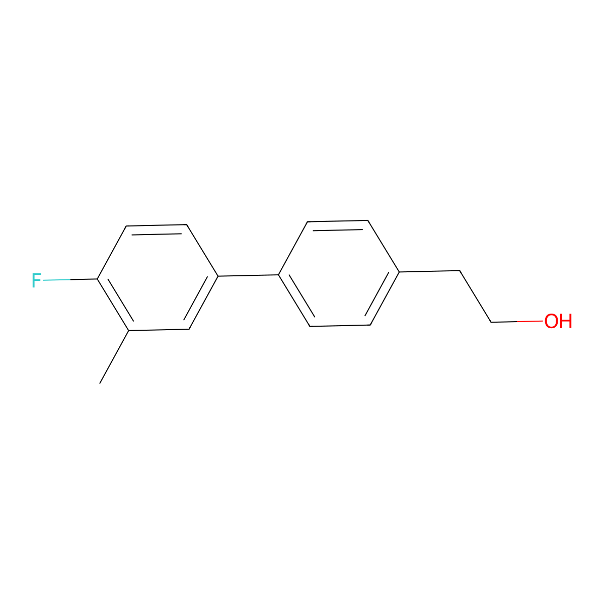 4-(4-Fluoro-3-methylphenyl)phenethyl alcohol molecular structure, CAS 1443355-05-2